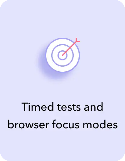 Timed tests and focus modes