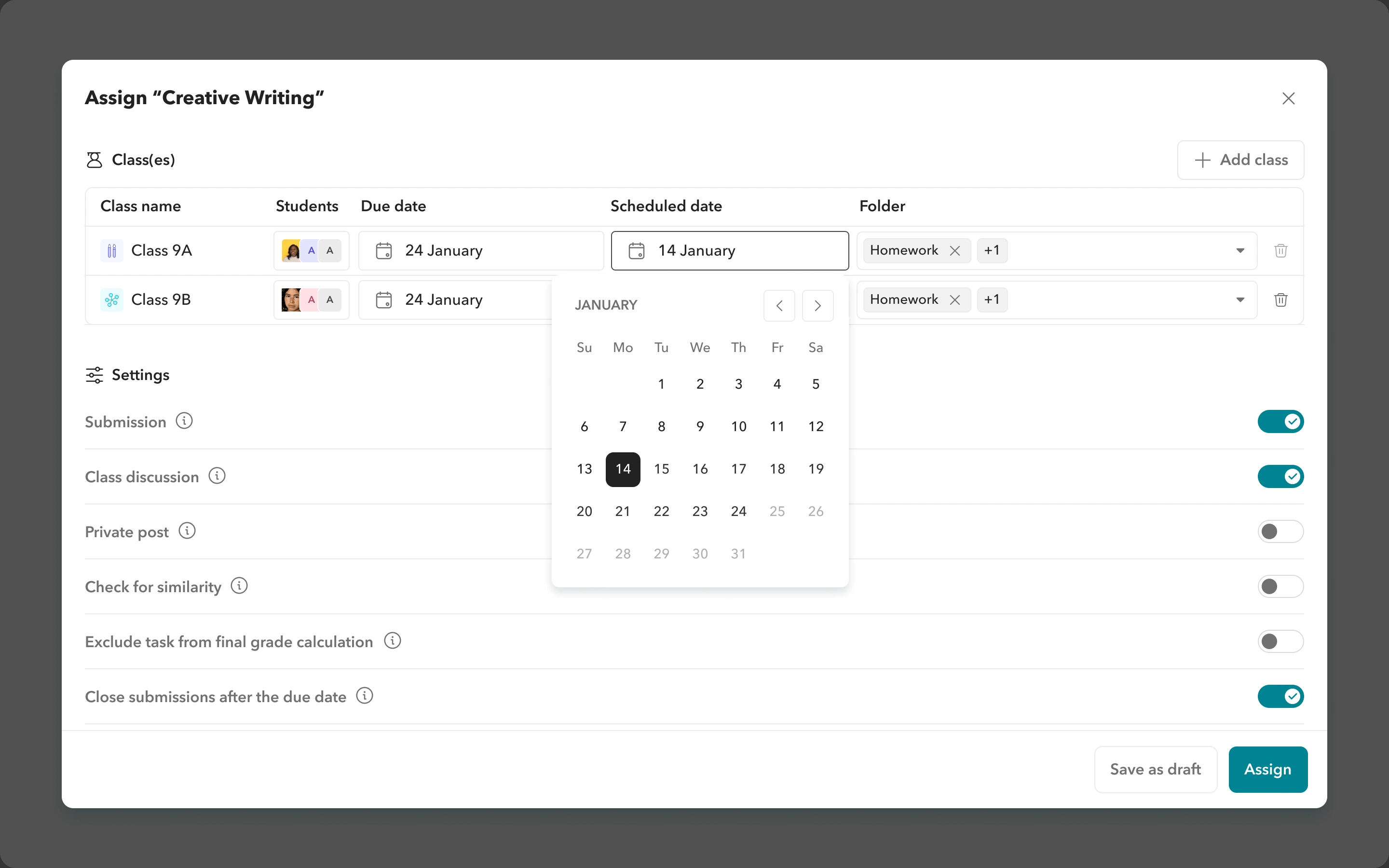 Flexible delivery Deliver assessments your way