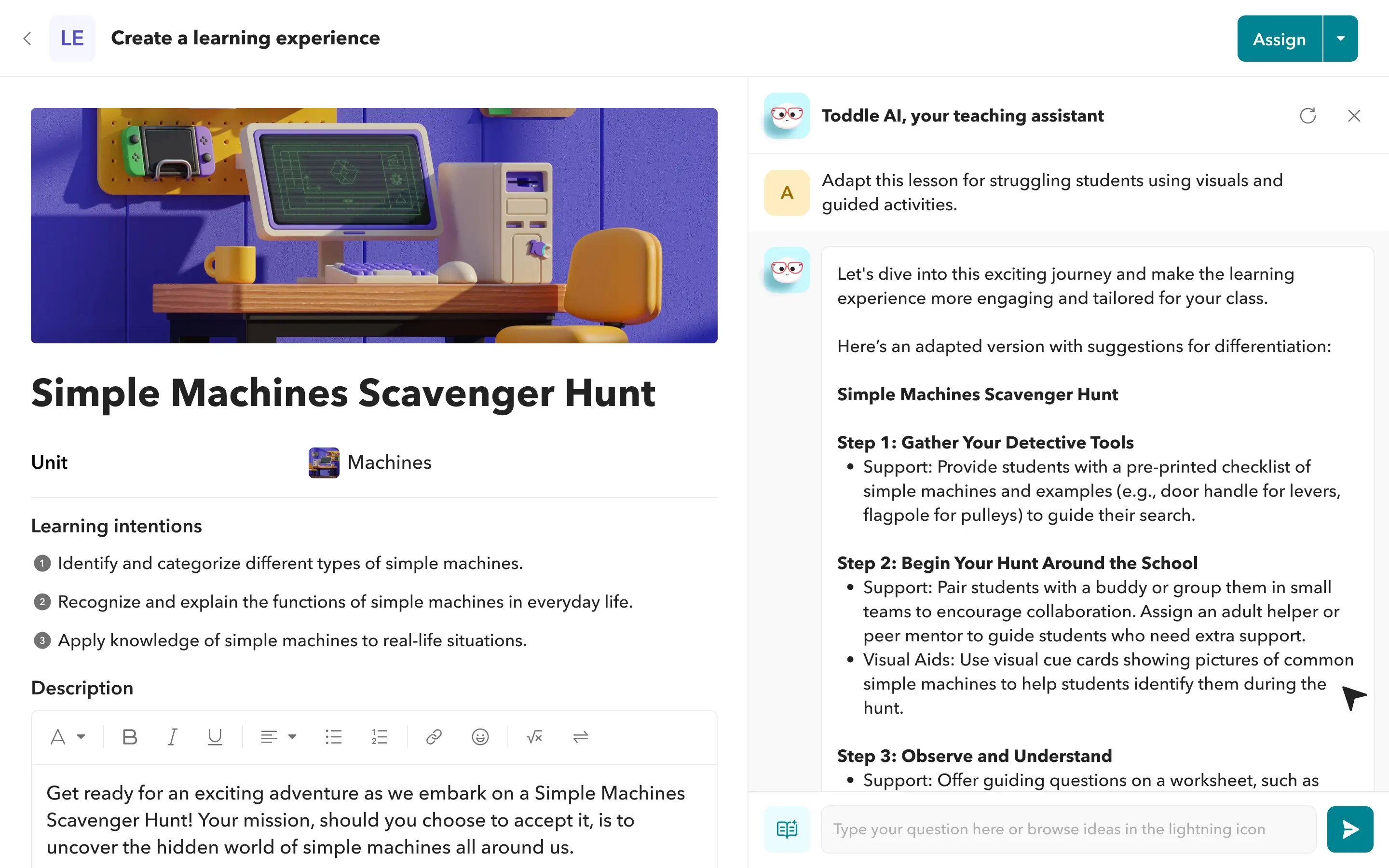 Differentiate lessons image