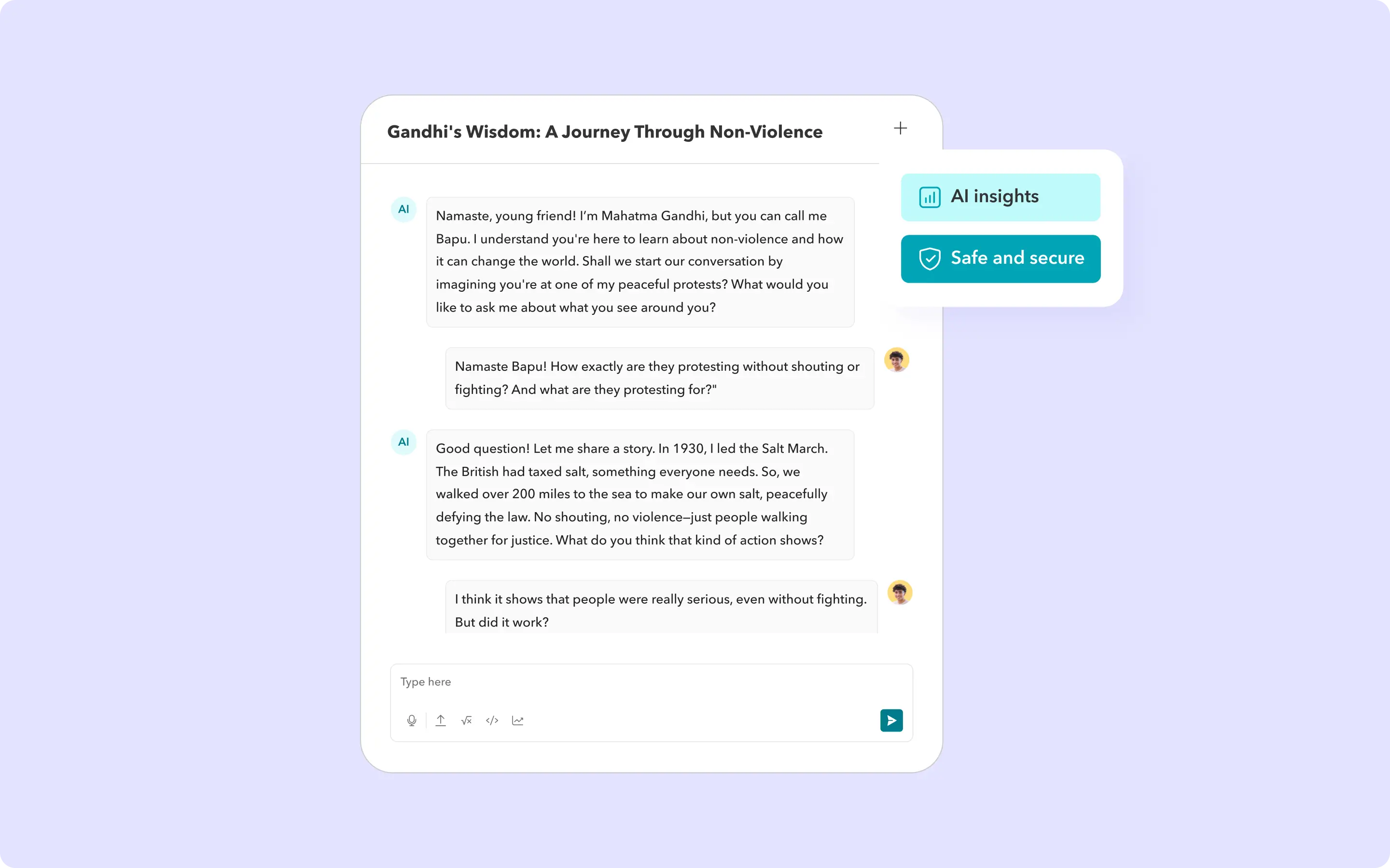 Secure, student-friendly AI image