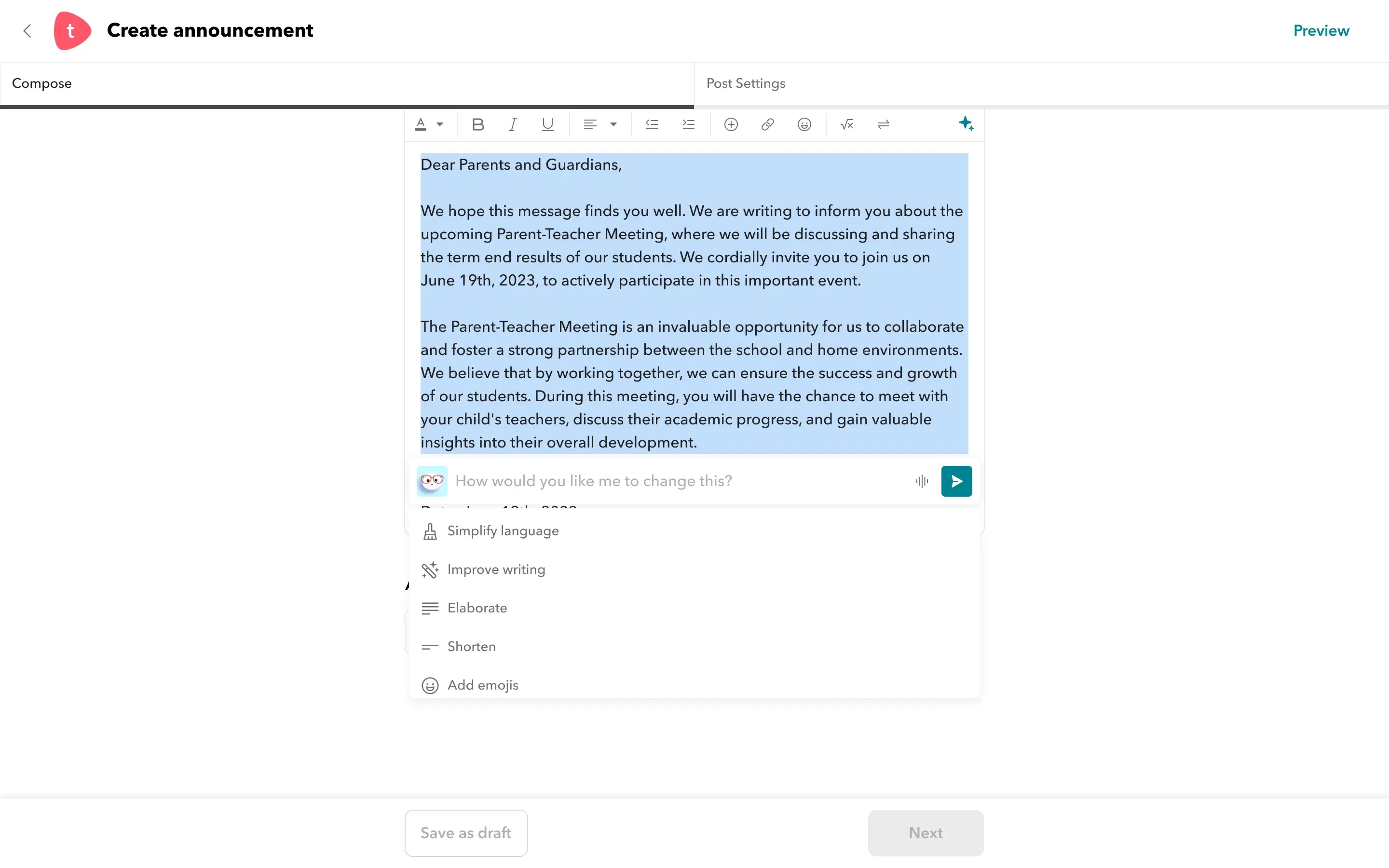 Writing Assistant image