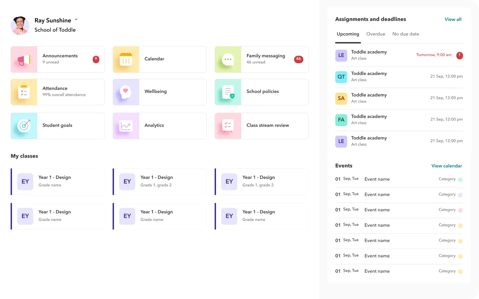 Screenshot of product demo