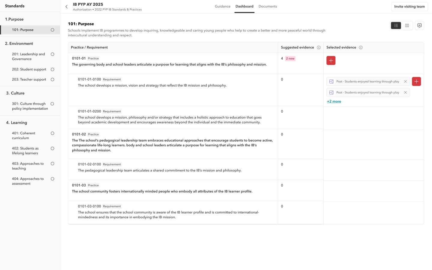 On-the-go evidencing image