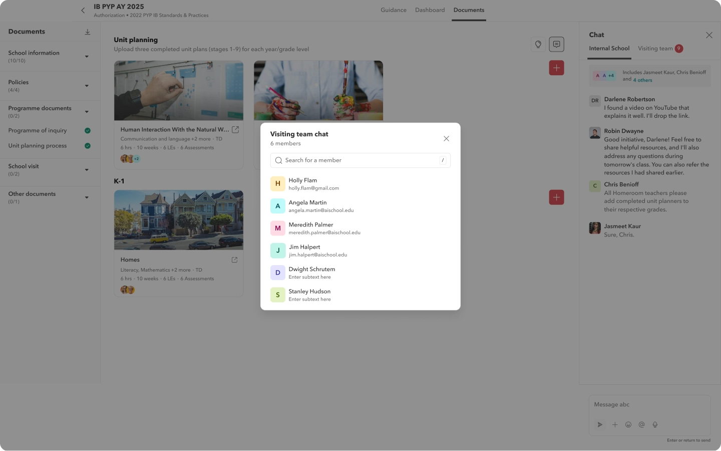 Visiting team access image