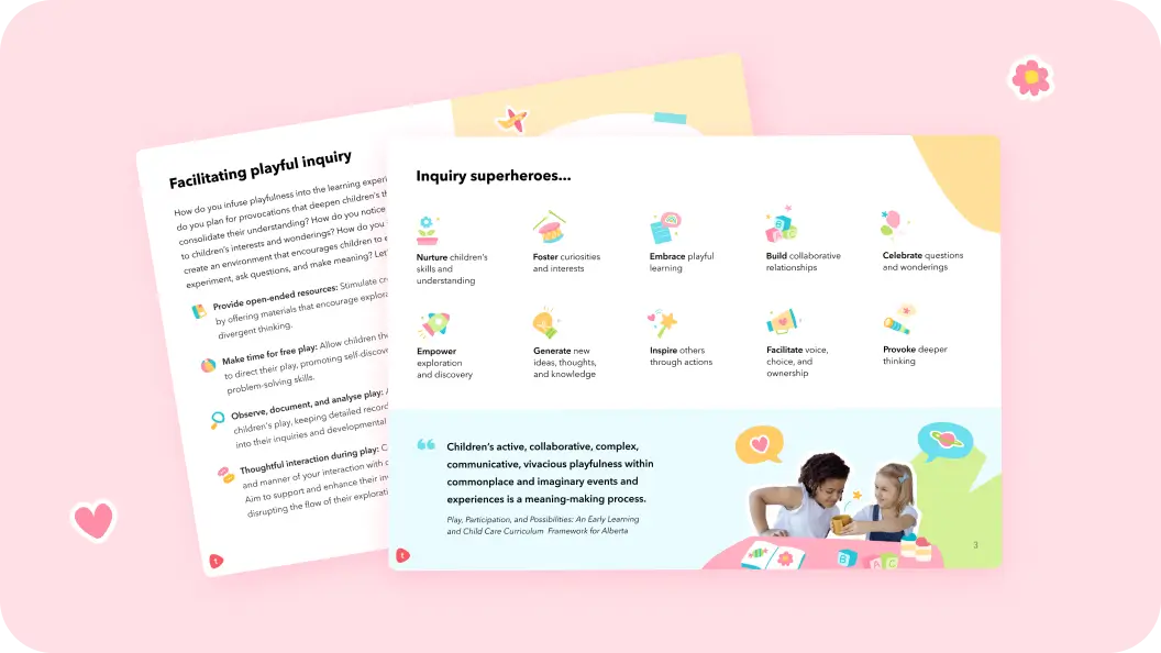 Playful inquiry in the early years - A toolkit