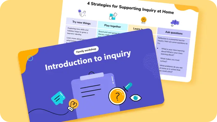 Introducing Inquiry to Your Families
