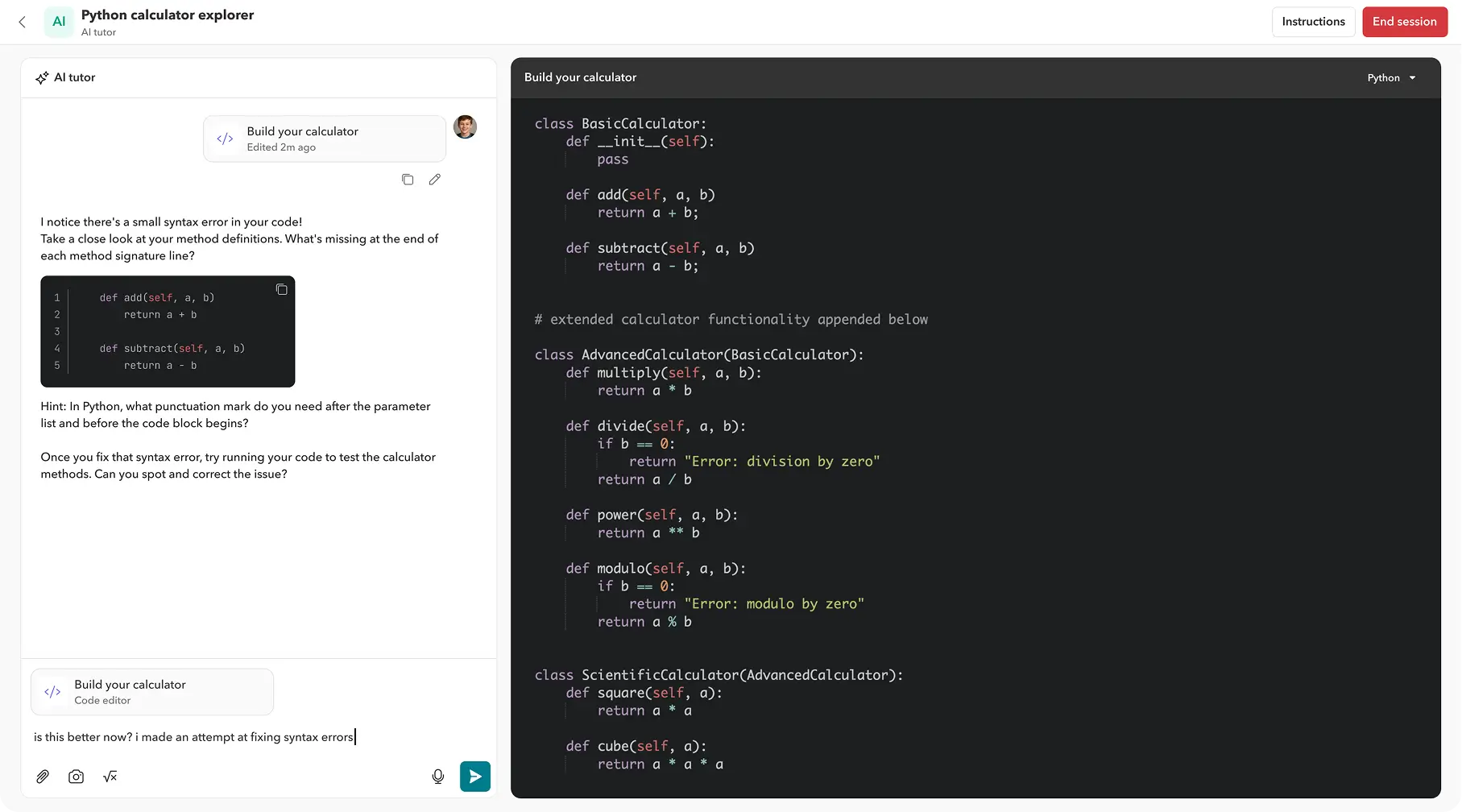 Write code, test ideas, and improve as you go