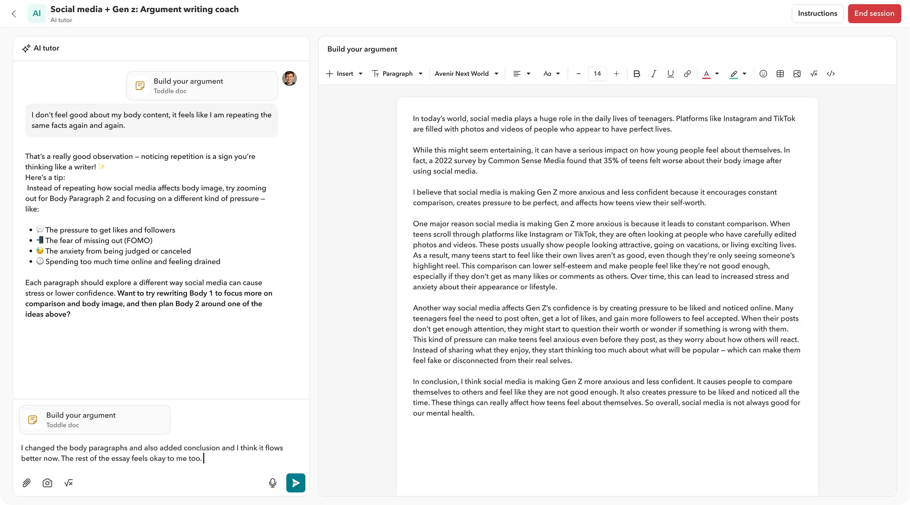 Improve thinking while writing, not after