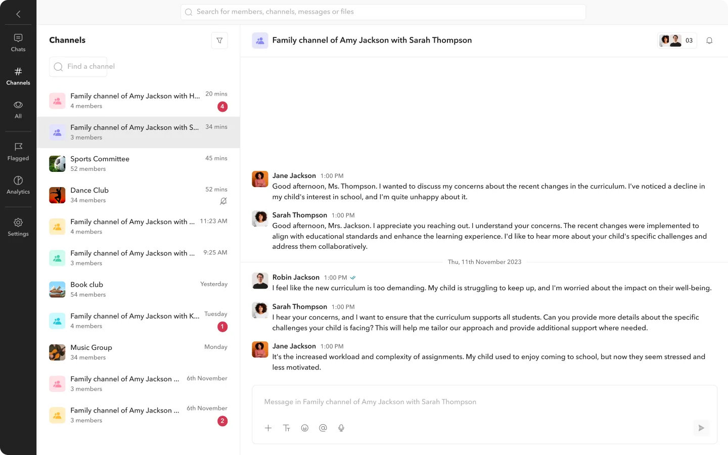 Custom channels image