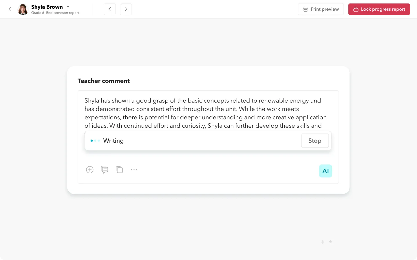 Cut report writing time with AI image