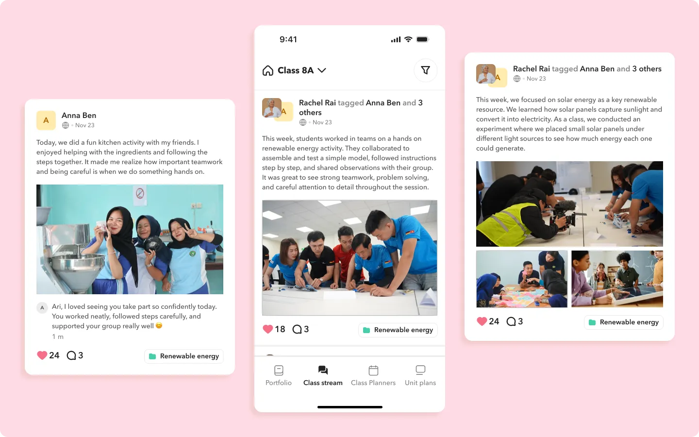 Shared with families in realtime image