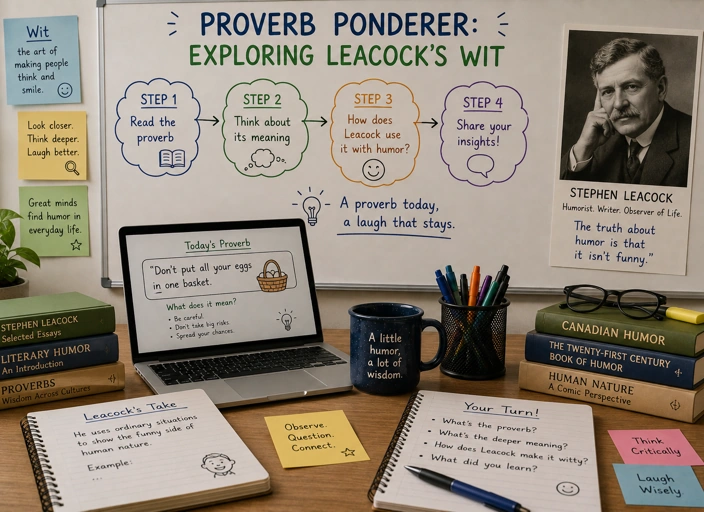 Proverb Ponderer: Exploring Leacock’s Wit Proverb Ponderer: Exploring Leacock’s Wit