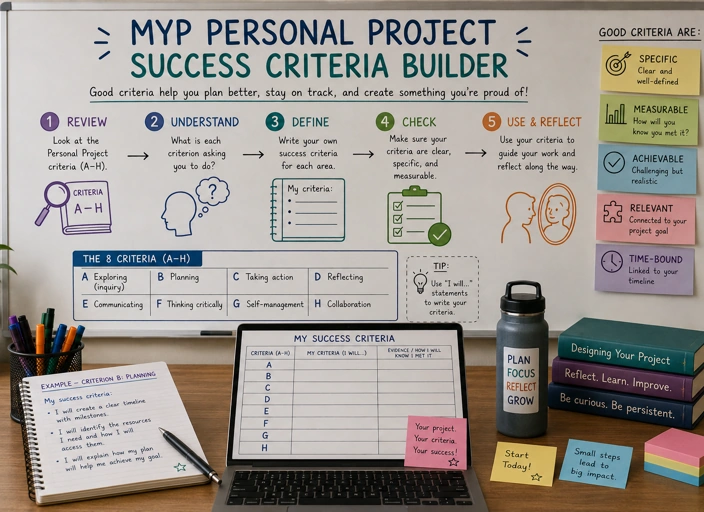 MYP Personal Project Success Criteria Builder