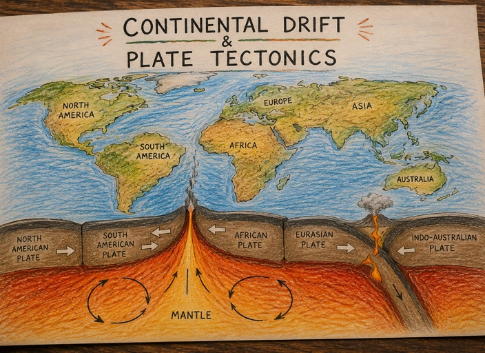 Continental Drift and Plate Tectonics Evidence and Arguments