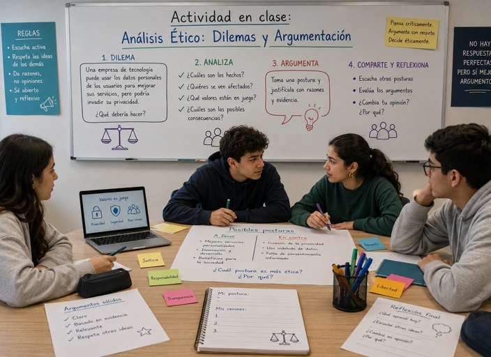 Actividad en clase: Análisis Ético: Dilemas y Argumentación