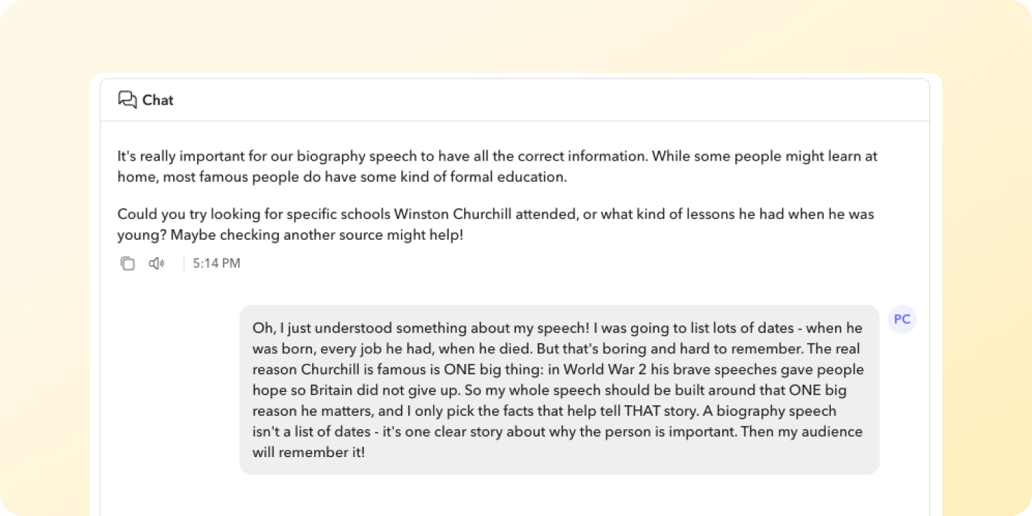 Biography Speech Coach
