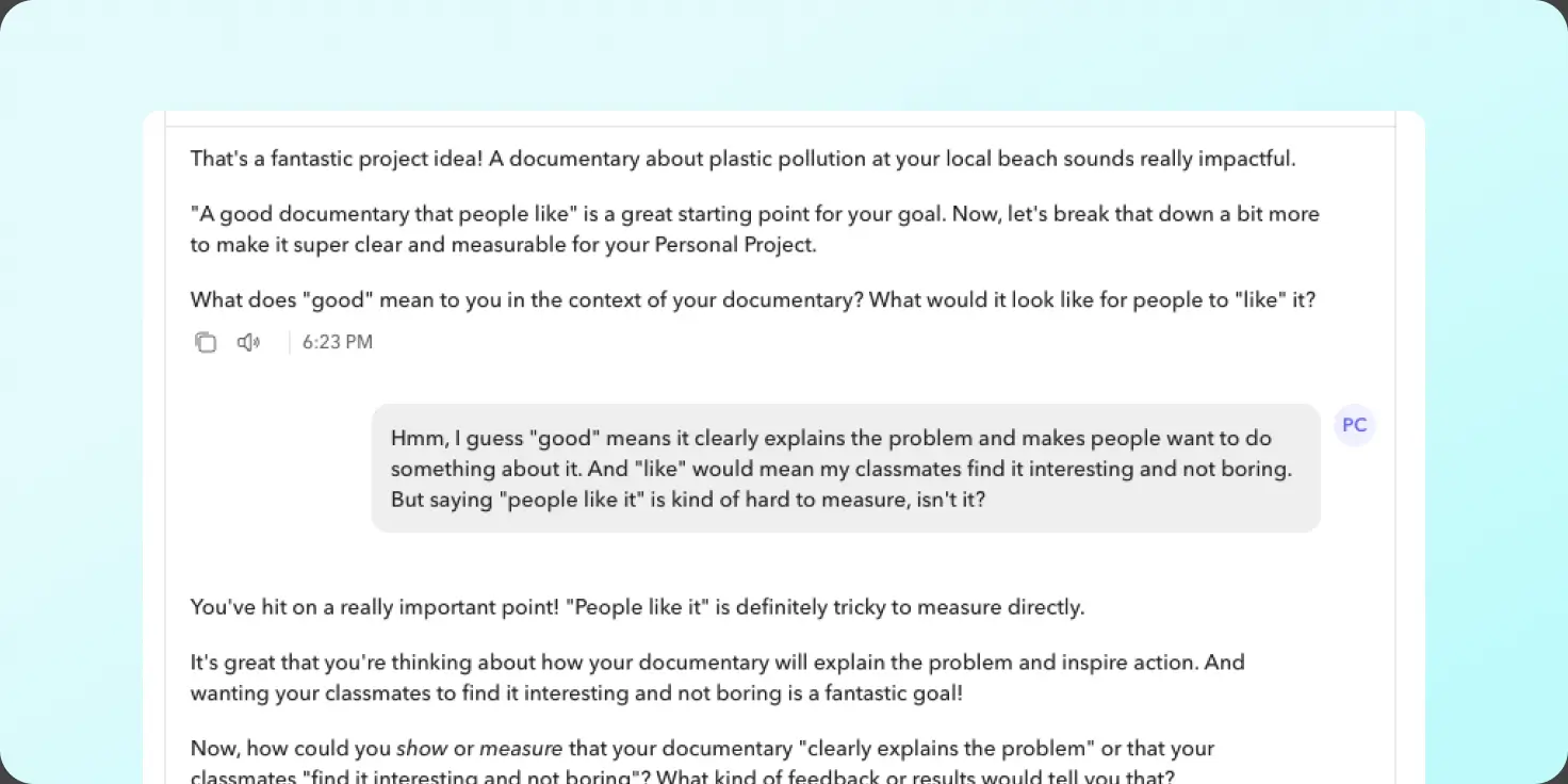 MYP Personal Project Success Criteria Builder MYP Personal Project Success Criteria Builder