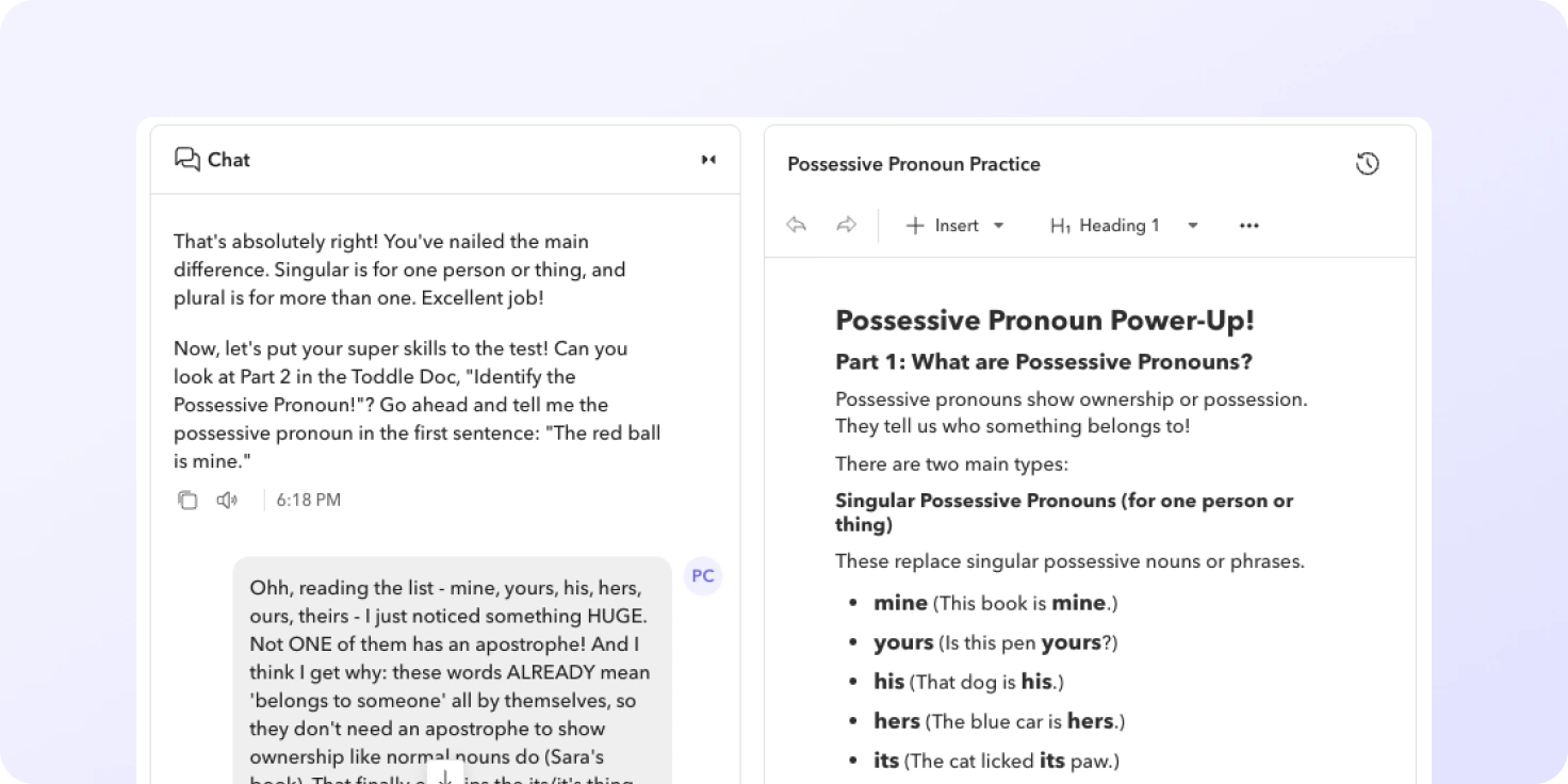 Possessive Pronoun Power-Up! Possessive Pronoun Power-Up!
