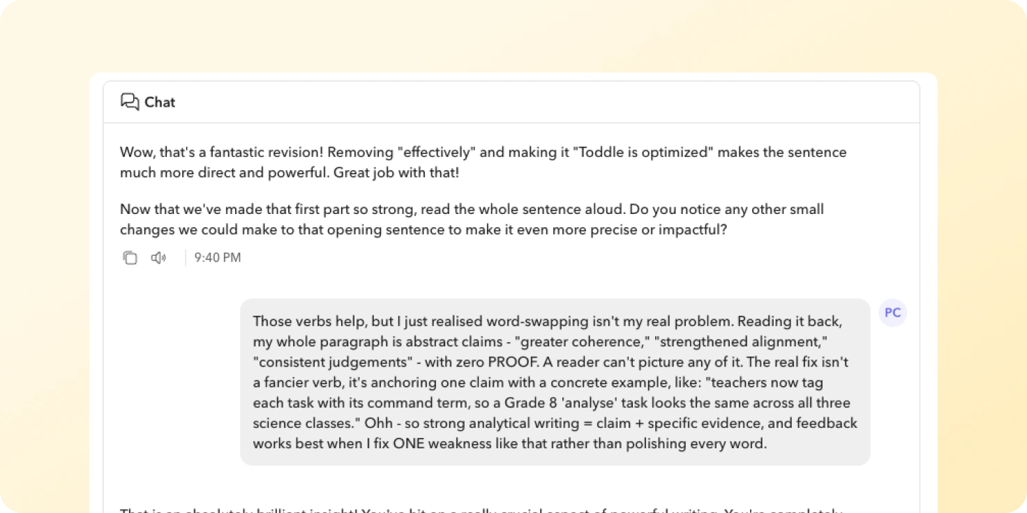 Writing Feedback Tutor Writing Feedback Tutor
