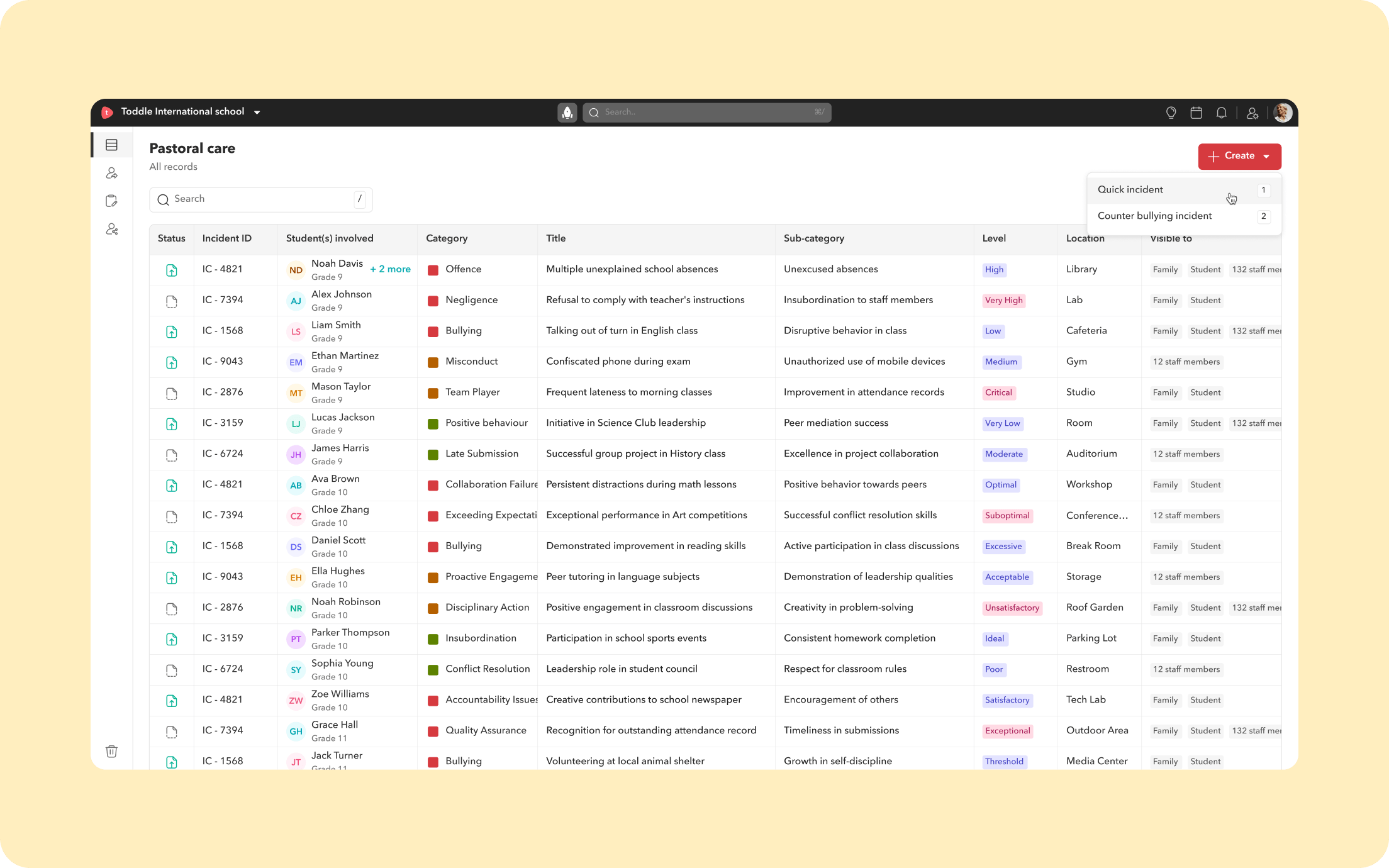 Configurability Customize incident categories, workflows, and naming