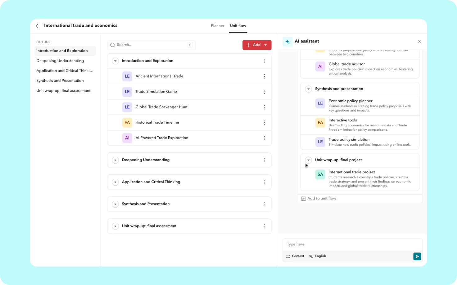 Screenshot showing lesson plans designed in minutes with Toddle AI