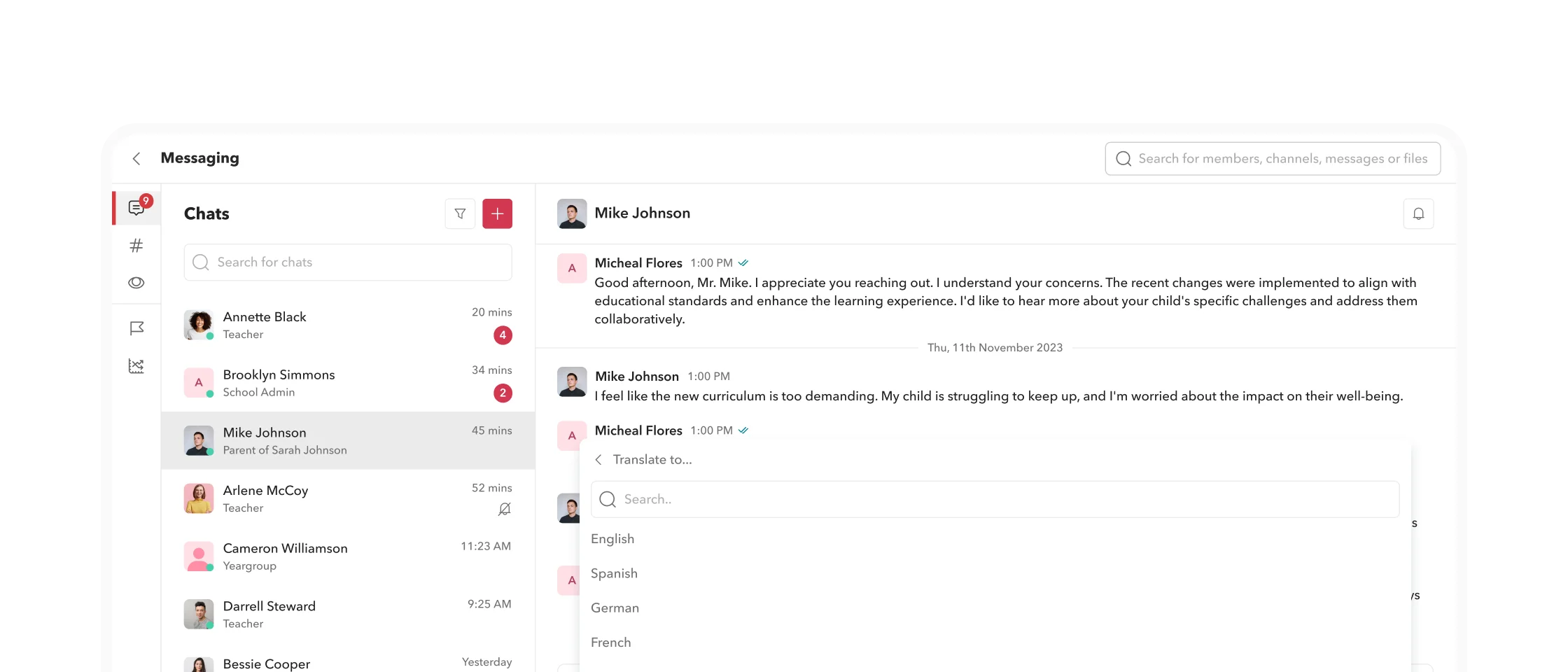 Toddle Communication Hub — messaging, channels, and announcements in one place