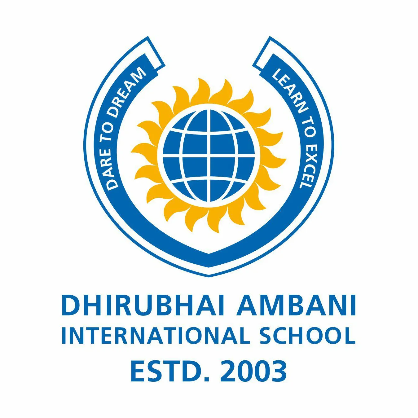Dhirubhai Ambani International School logo Dhirubhai Ambani International School logo