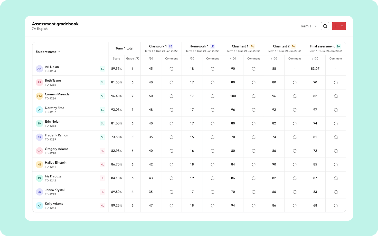 Sync every assessment into Toddle Gradebook