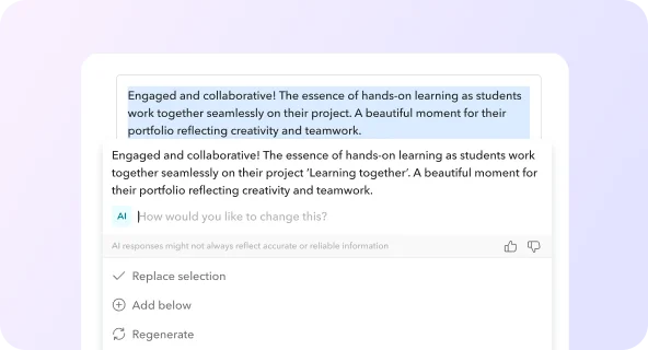 AI Insights interface