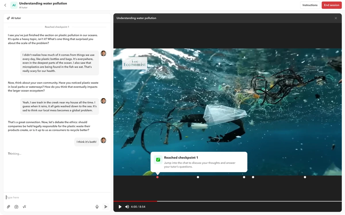 Support meaning-making and transfer with AI Tutors in Toddle