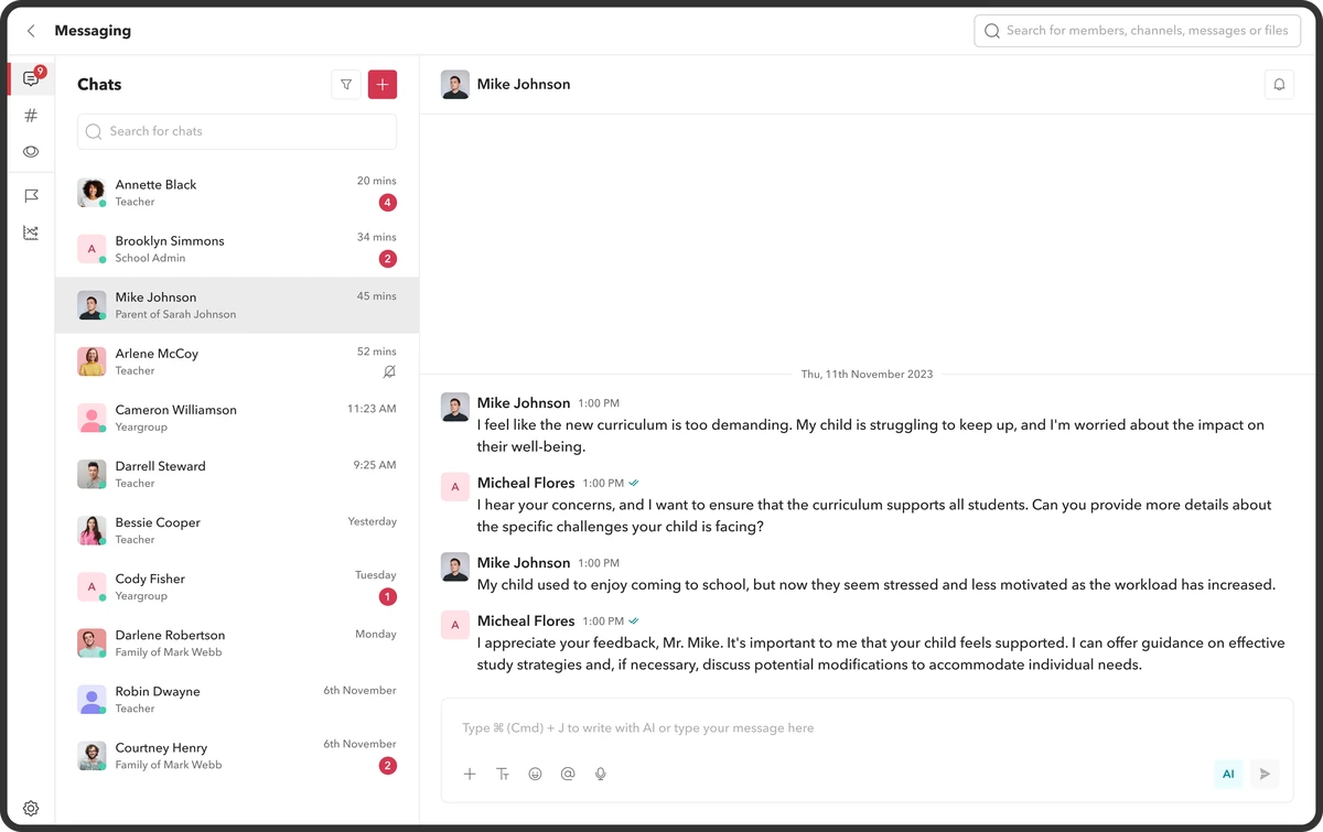 Two-way messaging