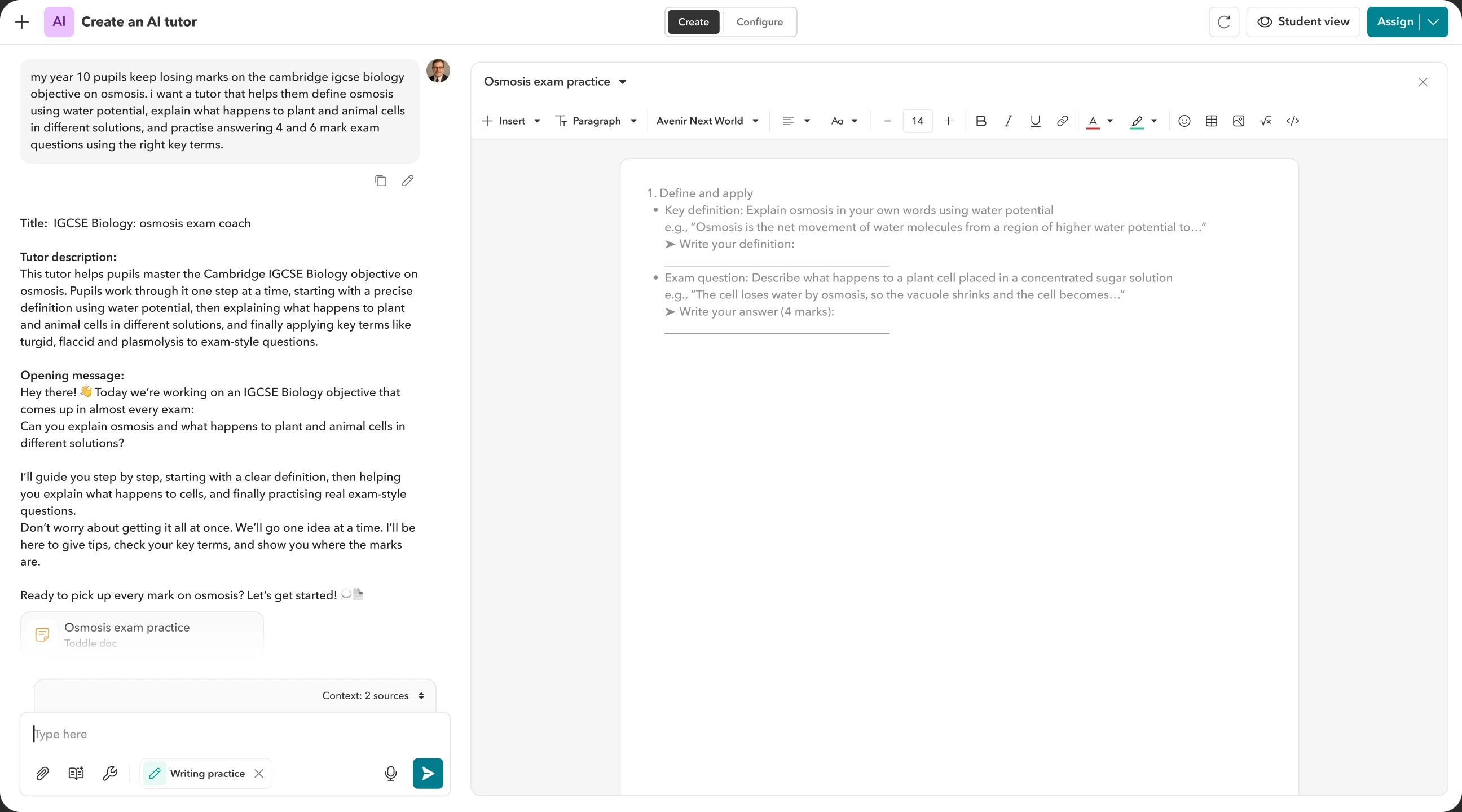 Plan with alignment and autonomy - product mockup