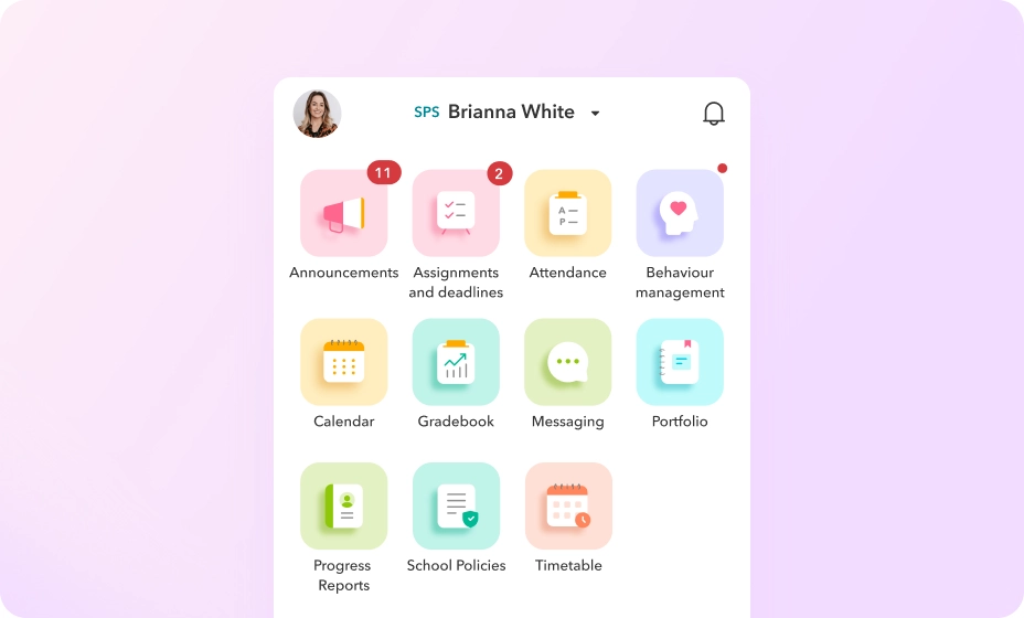 One place for families, not five - Toddle product mockup