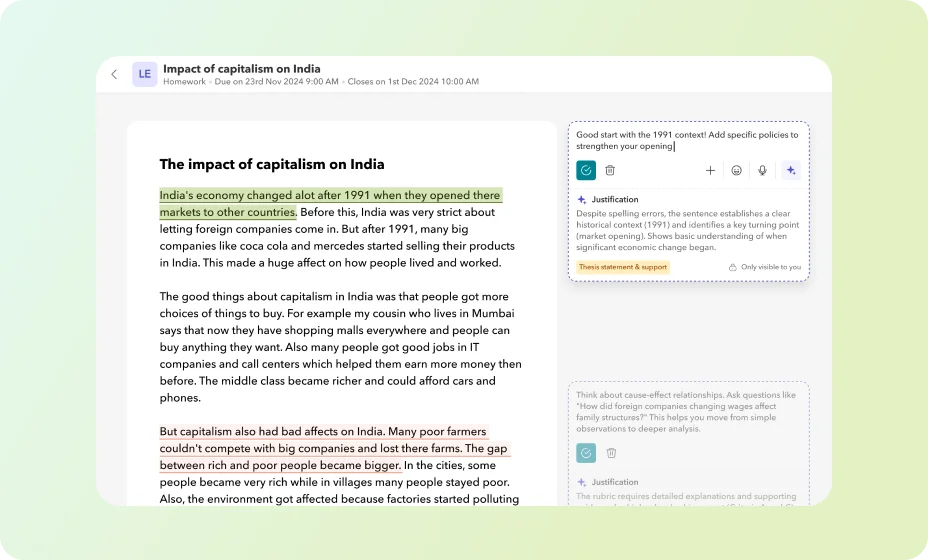 Context-aware AI in every workflow - Toddle product mockup